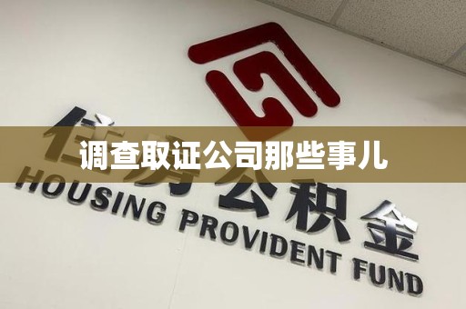 旌德调查取证公司那些事儿
