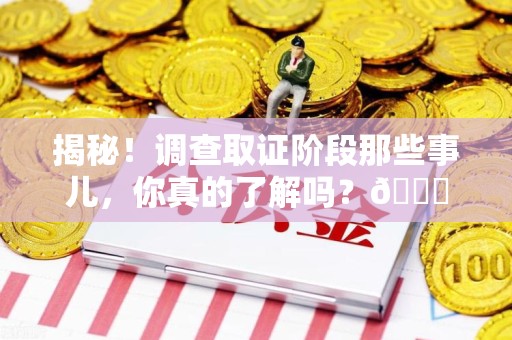 旌德揭秘！调查取证阶段那些事儿，你真的了解吗？😎