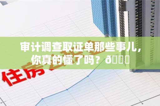 旌德审计调查取证单那些事儿，你真的懂了吗？😎