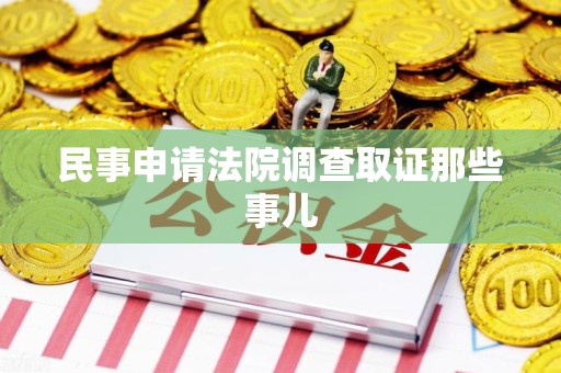 旌德民事申请法院调查取证那些事儿